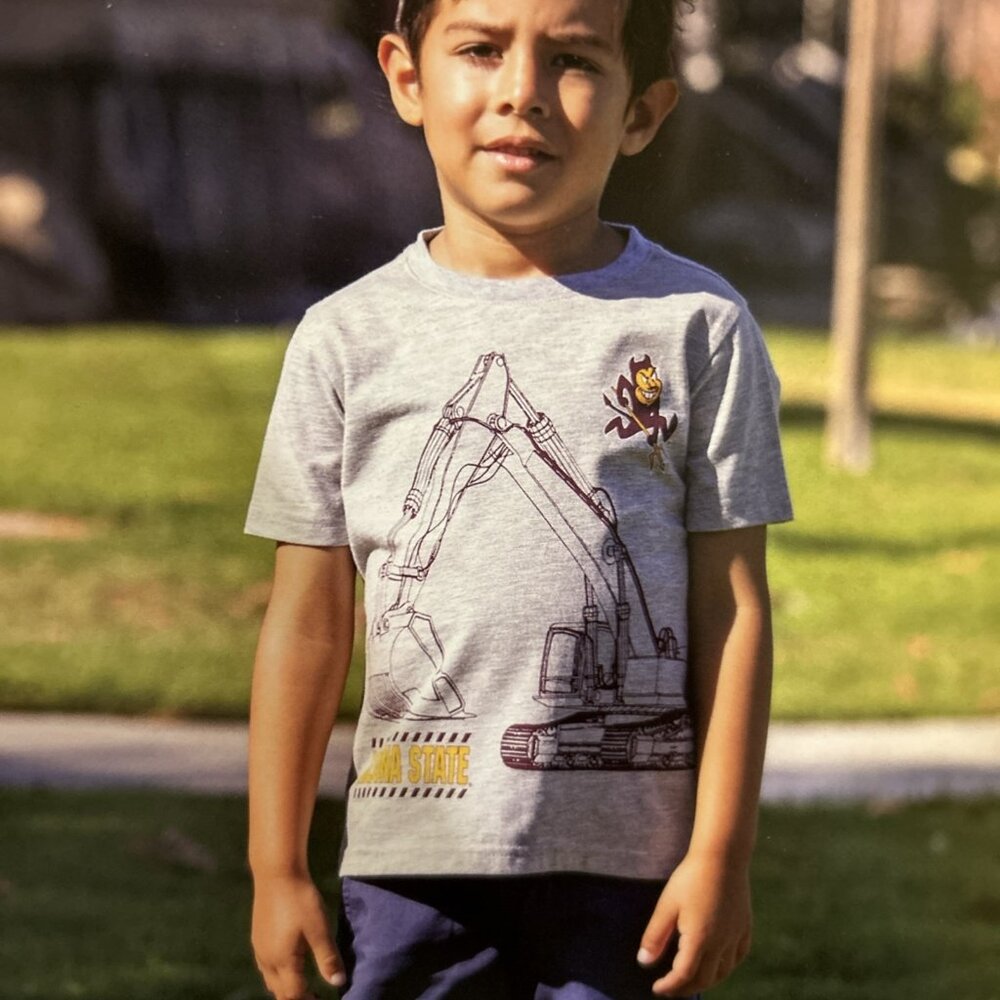 NEW ASU Arizona State Sun Devils Colosseum Athletics Excavator Shirt Toddler 3T